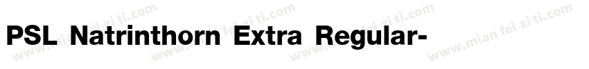 PSL Natrinthorn Extra Regular字体转换